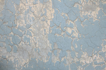 old painted blue wall