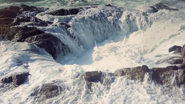 Thor's Well is a Natural Drain Hole in the Ocean on the Oregon Coast near Cape Perpetua. 