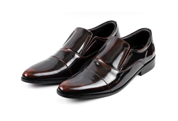 Men's Loafer shoes isolated on a white background.