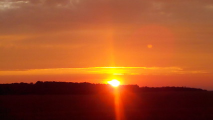 sun goes down
