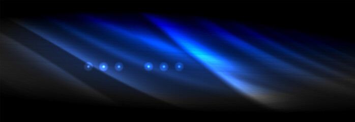 Liquid neon flowing waves, glowing light lines background