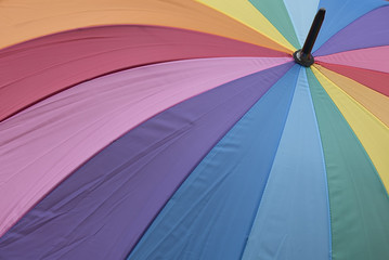 Colourful Umbrella Close Up