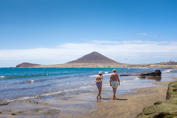 El Médano beach, in south of Tenerife island (Canary Islands. Spain)