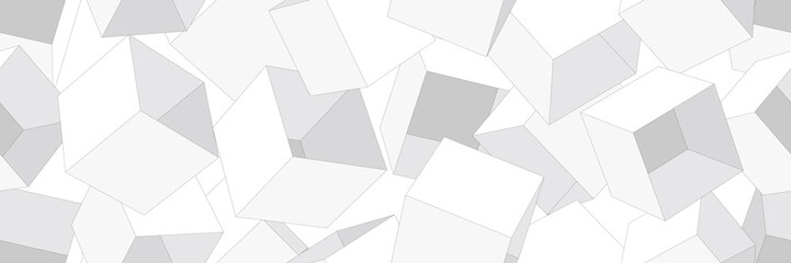 3D geometric background. Seamless pattern. Vector.3D幾何学パターン