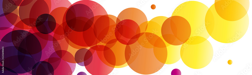 Canvas Prints background and banner with balls of ink, vector abstract shape