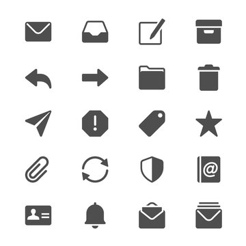 Email glyph icons