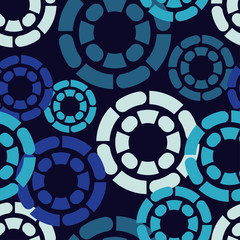 Polka dot seamless pattern. Geometric background. Dots, circles and buttons. Can be used for wallpaper, textile, invitation card, wrapping, web page background.