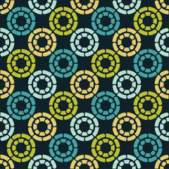 Polka dot seamless pattern. Geometric background. Dots, circles and buttons. Can be used for wallpaper, textile, invitation card, wrapping, web page background.