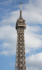 Fototapeta na wymiar Top of Eiffel Tower