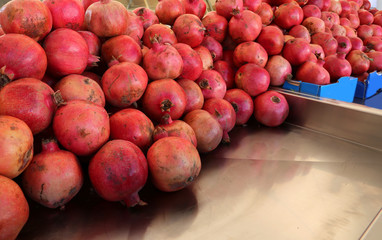 many pomegranates for sale