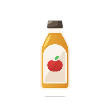 Apple cider vinegar vector