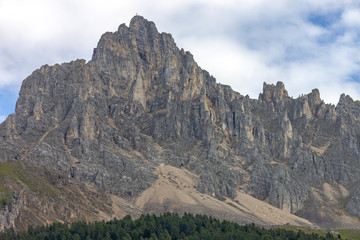 Fototapeta na wymiar The Latemar, a famous mountain in the Dolomites, South Tyrol, Trentino, Italy