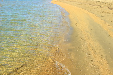 Sandy beach in Nin, Croatia