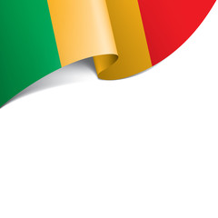 Mali flag, vector illustration on a white background.