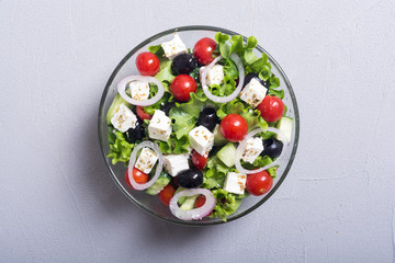 Fresh vegetables greek salad