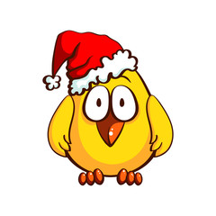 Funny Santa Chicken