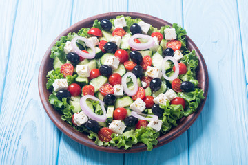 Fresh vegetables greek salad