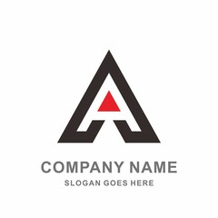 Geometric Triangle Letter A Arrow Wings Architecture Interior Construction Business Company Stock Vector Logo Design Template