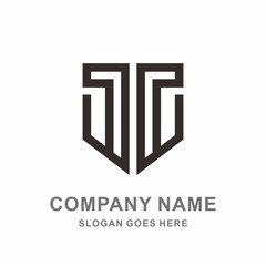 Geometric Square Letter T Pillar Building Architecture Attorney Law Firm Business Company Stock Vector Logo Design Template