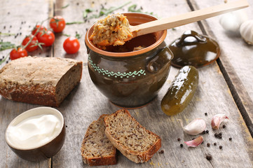 Bread with lard