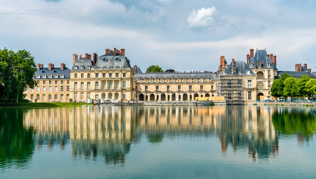 Chateau de Fontainebleau, one of the largest French royal palaces.