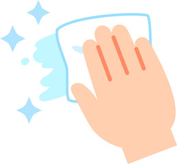 ウェットシートの拭き掃除