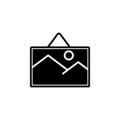 Picture icon. Element of furnishings. Premium quality graphic design icon. Signs and symbols collection icon for websites, web design, mobile app