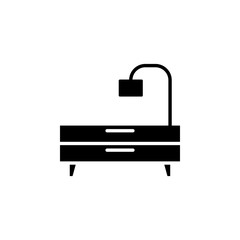 Chest of drawers icon. Element of furnishings. Premium quality graphic design icon. Signs and symbols collection icon for websites, web design, mobile app
