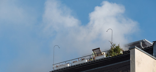 Brand eines Dachstuhl