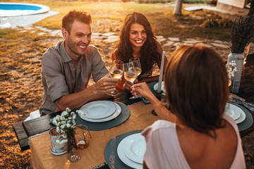 Toasting a special occasion