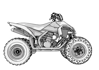 quad bike vector © Dzmitry
