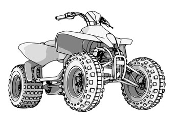 quad bike vector © Dzmitry