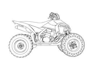 quad sketch vector © Dzmitry