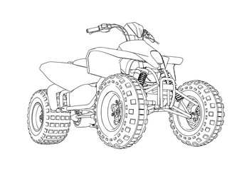 quad sketch vector © Dzmitry
