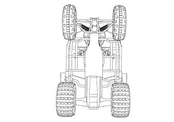quad sketch vector
