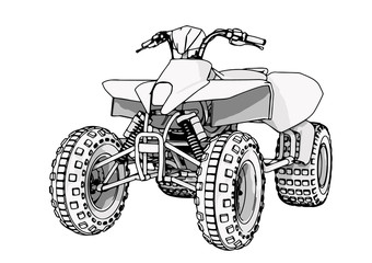 quad bike vector © Dzmitry