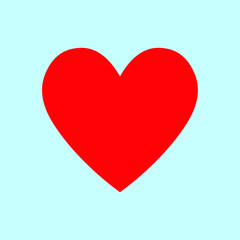 Red heart icon, love icon