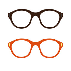  eyeglasses vector illustration flat style