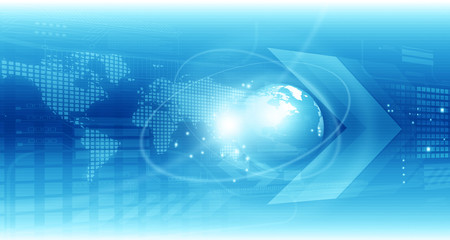 Global technology background. Digital illustration.