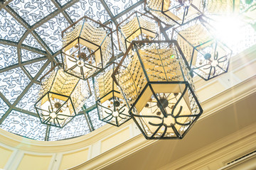 Beautiful luxury electric ceiling light lamp decoration