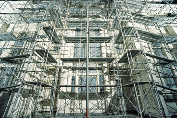 枠組足場　temporary scaffold