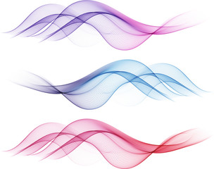Abstract color wavy background