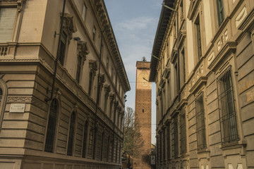 Fototapeta na wymiar Pavia street Italy