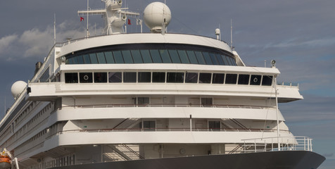 cruise ship in the port