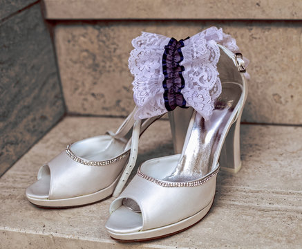 Giarrettiera scarpe sposa