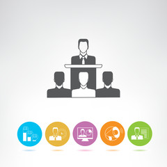 business management concept icons