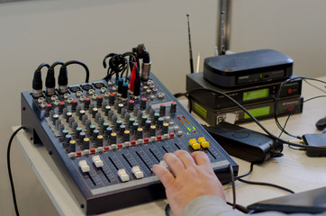 Professional audio mixers equipment