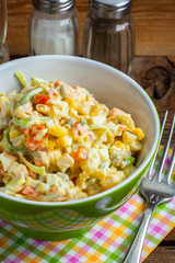 Russian traditional salad.