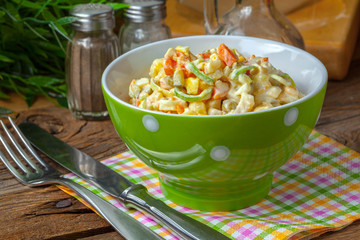 Russian traditional salad.