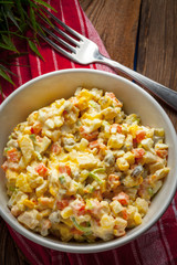 Russian traditional salad.
